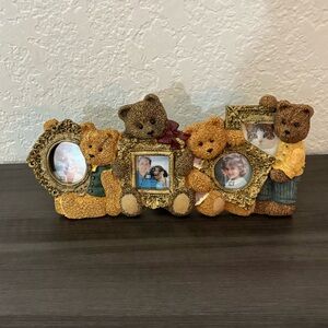 Vintage 1996 Figi Graphics Teddy Bear Resin Frame for 4 Small Photos NWT